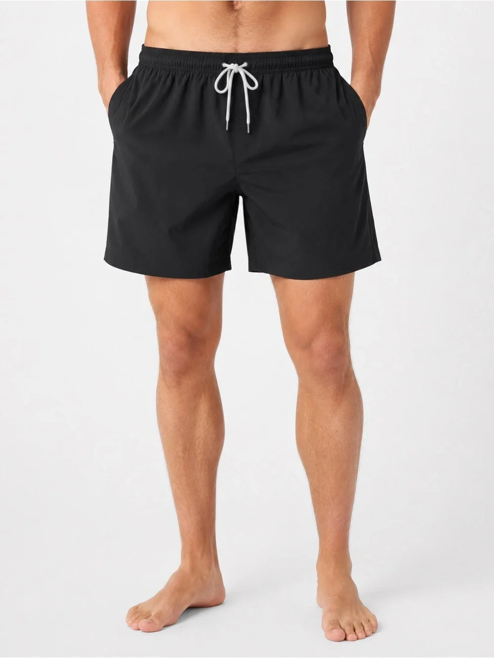 Sonoma Men’s XL Black 7” Swim Trunks NWT Quick Dry Beach Board Shorts Lined